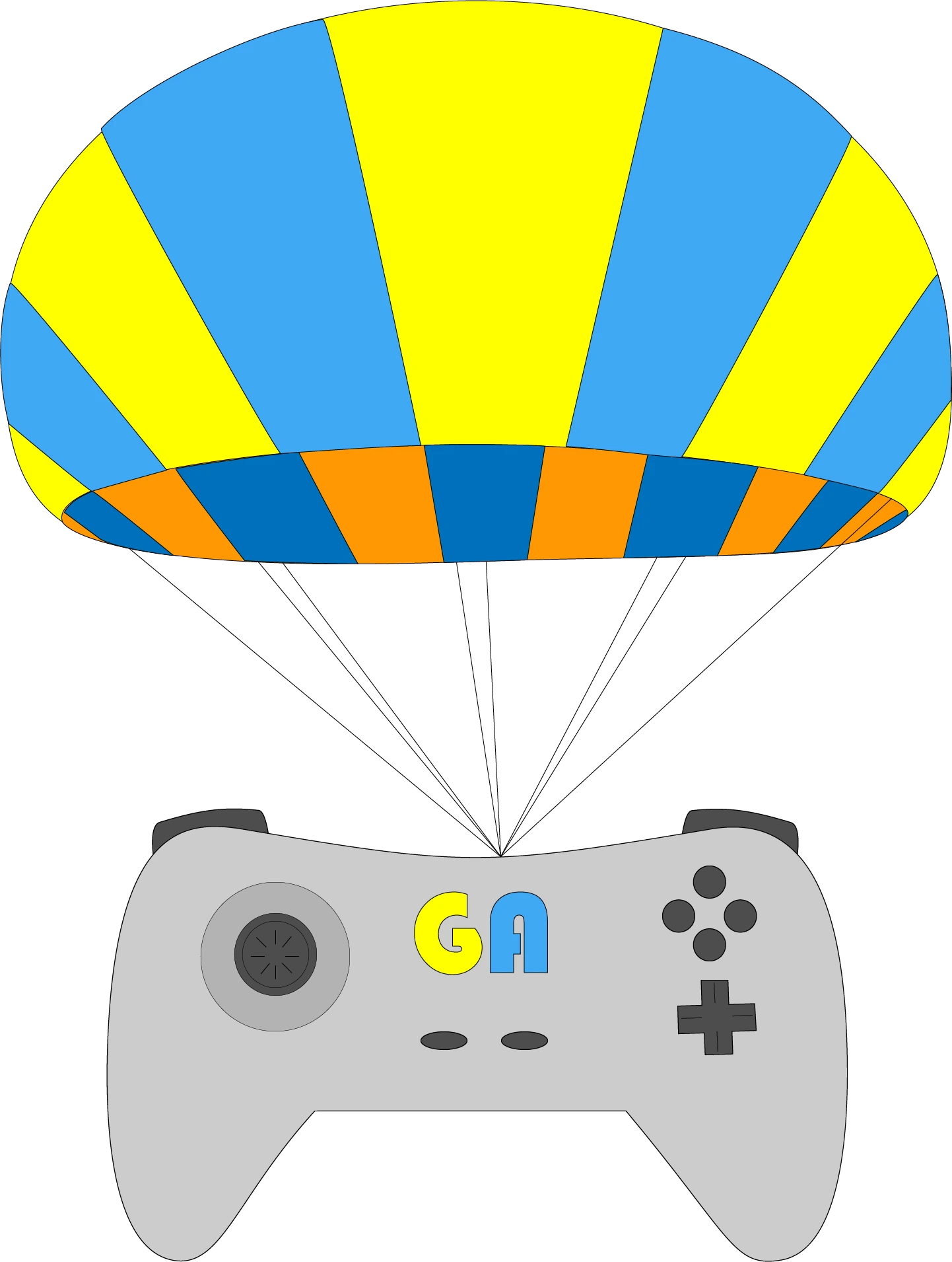 shrinked Game Assist Logo digital sketch